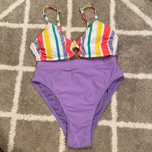 Xhilaration bikini from target, top is small, bottoms are x-small high rise